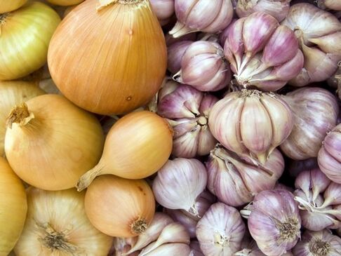 Aglio e cipolle - rimedi casalinghi per il trattamento dell'infestazione da elminti